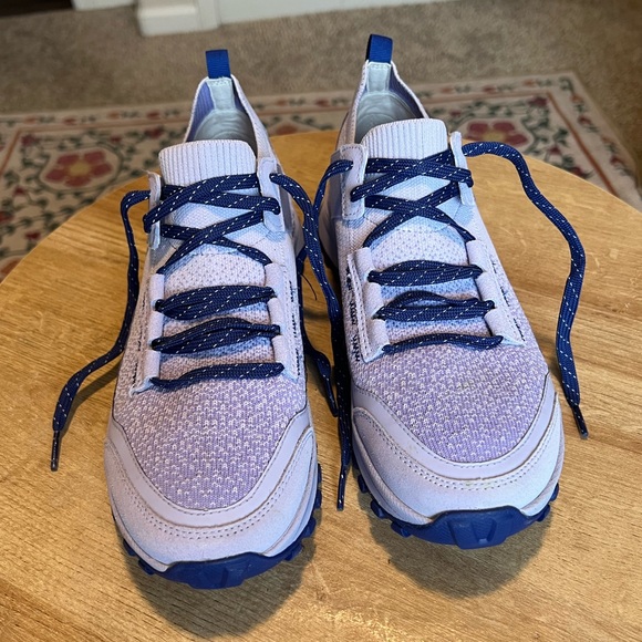 Clarks: ATL Trek Knit Waterproof Lilac Shoe - Picture 2 of 10